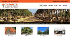 Desktop Screenshot of bonfantespecimentrees.com