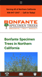 Mobile Screenshot of bonfantespecimentrees.com